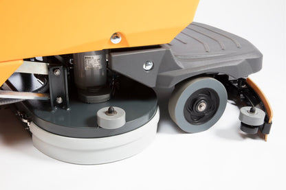 Close-up of an Adiatek Quartz wheels and mechanism on a white background