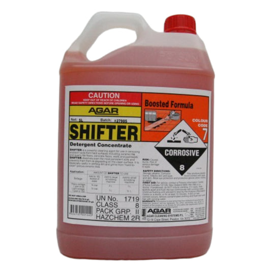Agar Shifter detergent concentrate container with label on a white background