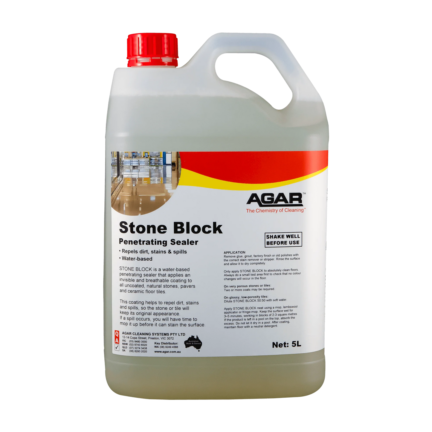 Agar Stone Block Penetrating Sealer container on a white background