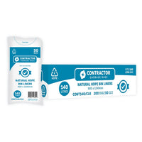 Austar Bin Liner 140L Natural 200 Carton