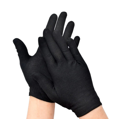 Pair of black nitro gloves on a white background