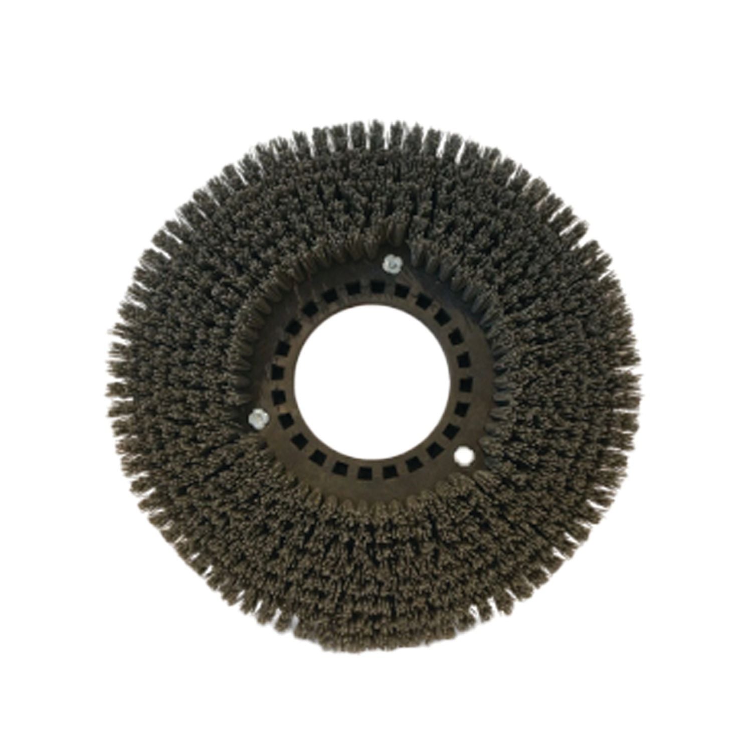 Round brush with bristle texture on a white background