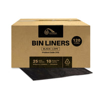 CCS 120L Bin liners Black - 250 Bags per Box
