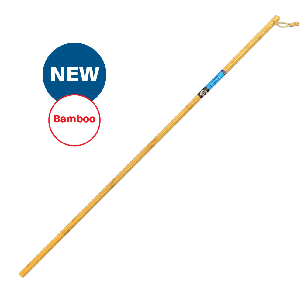Bamboo stick with 'NEW' and 'Bamboo' labels on a white background