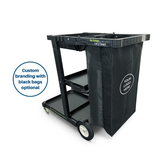 CCS Janitor Cart with 100% Recycled Plastic