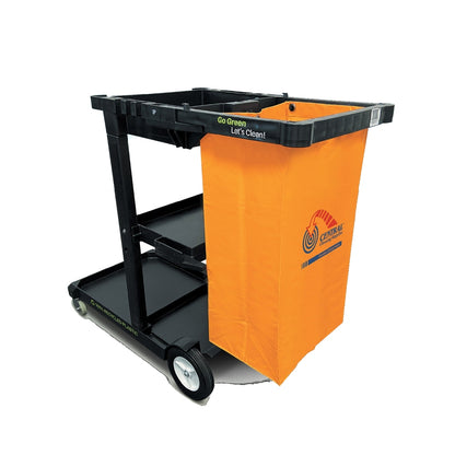 CCS Janitor Cart with 100% Recycled Plastic