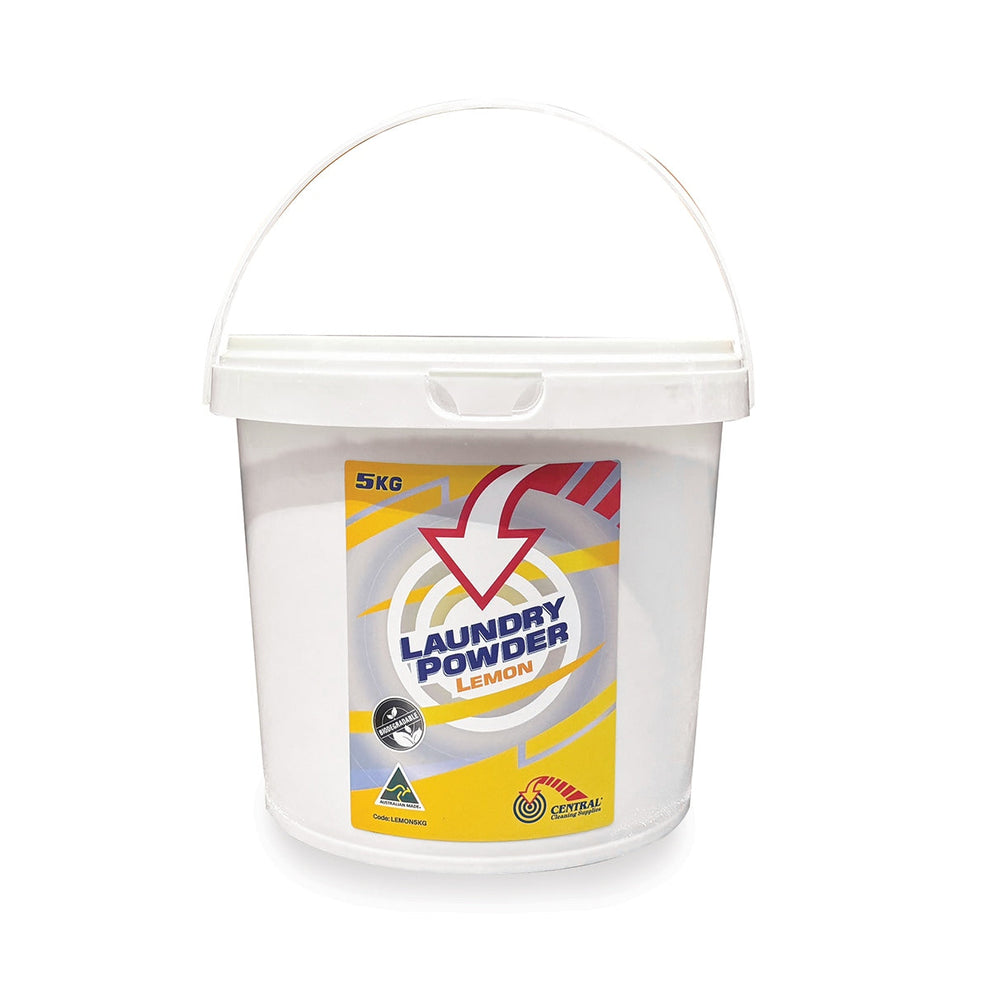 Lemon Laundry Powder 5kg | Central Cleaning Supplies