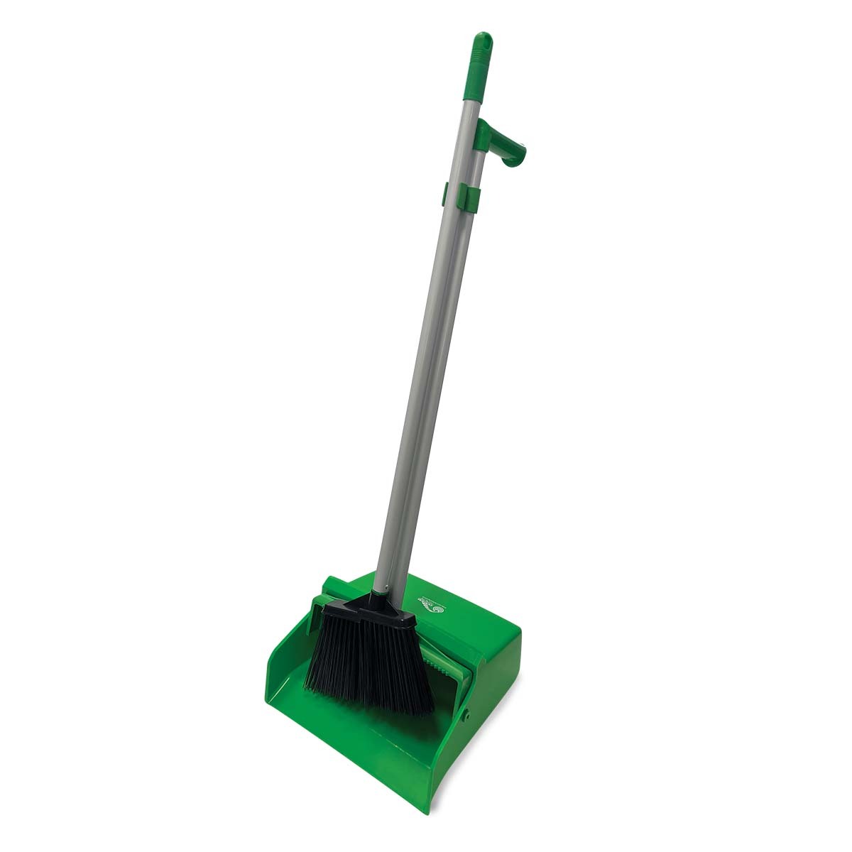 CCS Lobby Dust Pan with Broom Green