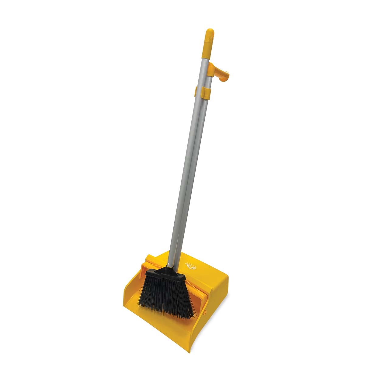 CCS Lobby Dust Pan with Broom Yellow