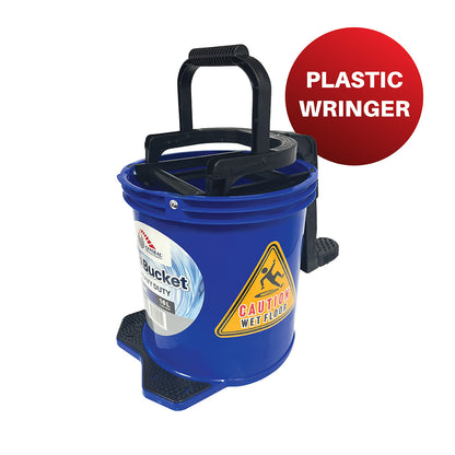 CCS Mop Bucket 16L Blue Plastic Wringer