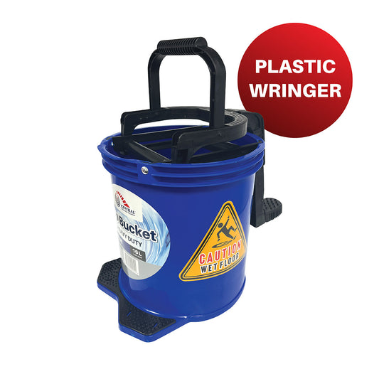 CCS Mop Bucket 16L Blue Plastic Wringer
