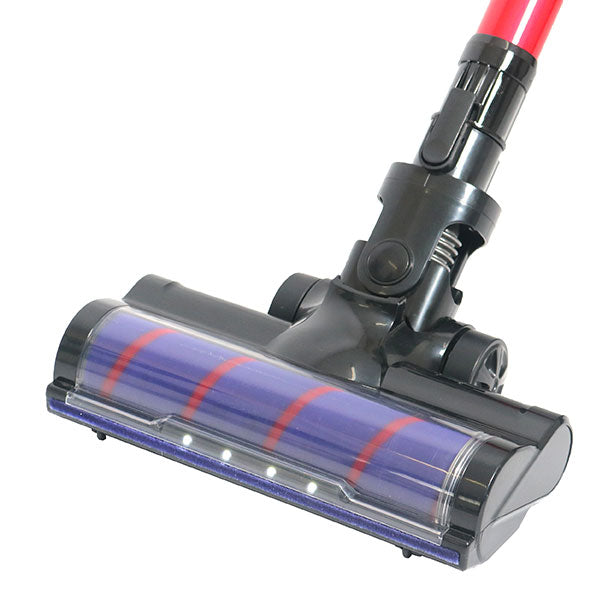 Cleanstar Galaxy 2 in 1 Stickvac vacuum cleaner head with purple roller and red accents on a white background