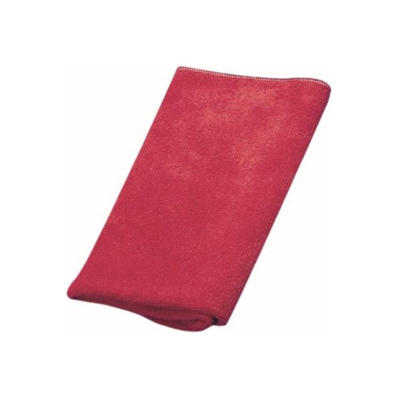 Folded red cloth on a white background