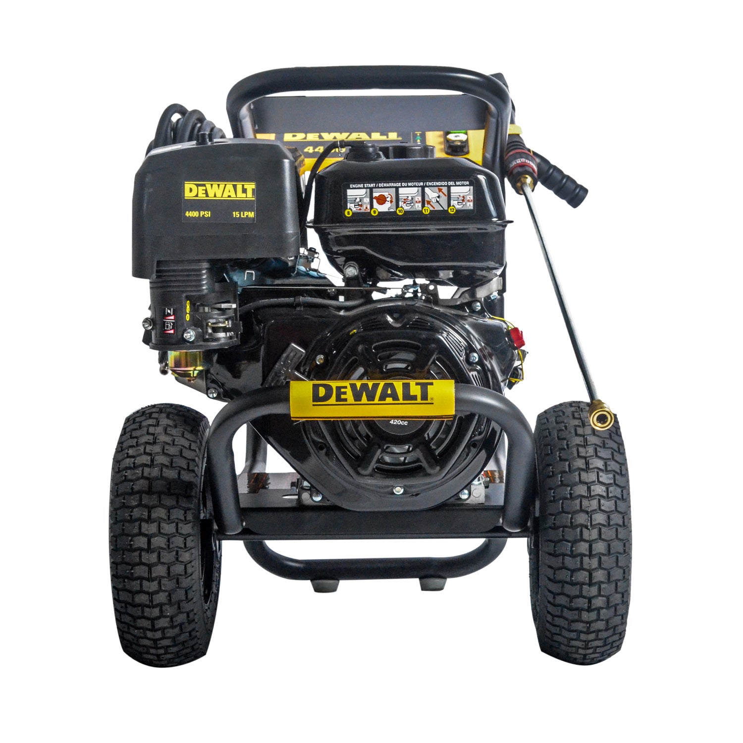 DeWalt pressure washer on a white background