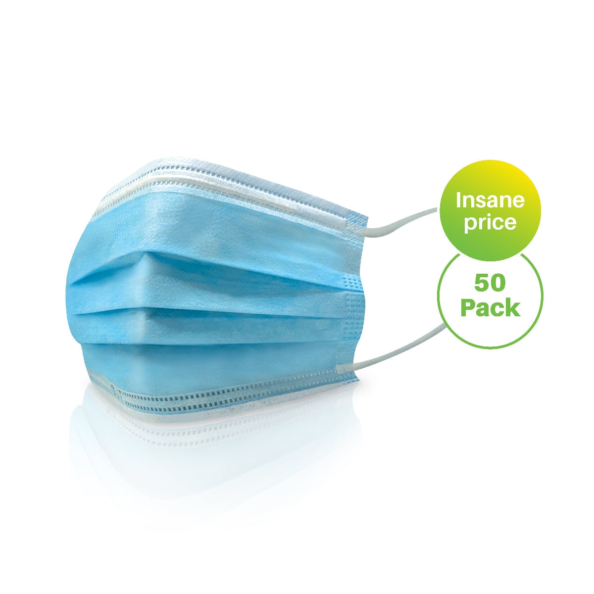 Disposable Face Mask 3Ply 50 Pack