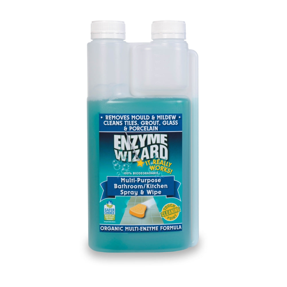 Enzyme Wizard multi-purpose cleaning product bottle on a white background