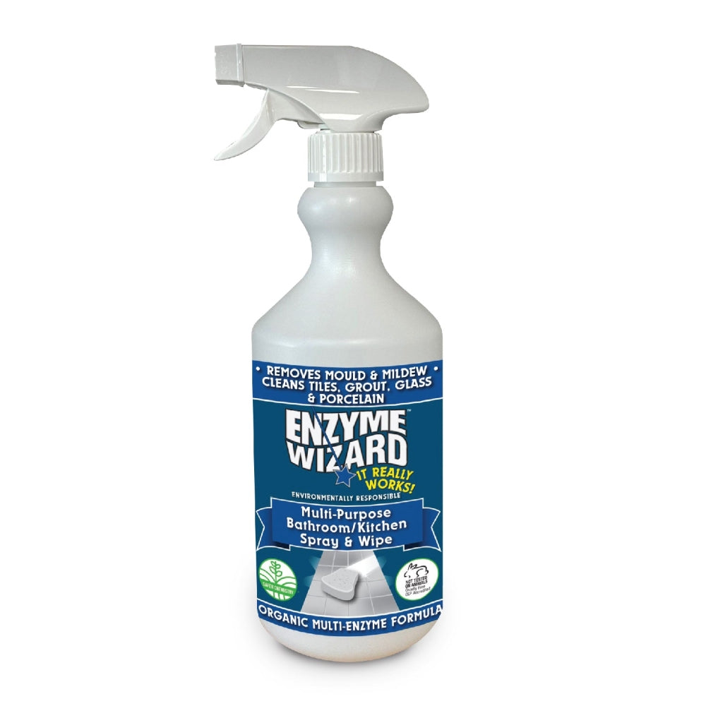 Enzyme Wizard Multi-Purpose Bathroom Kitchen Spray & Wipe 750ml