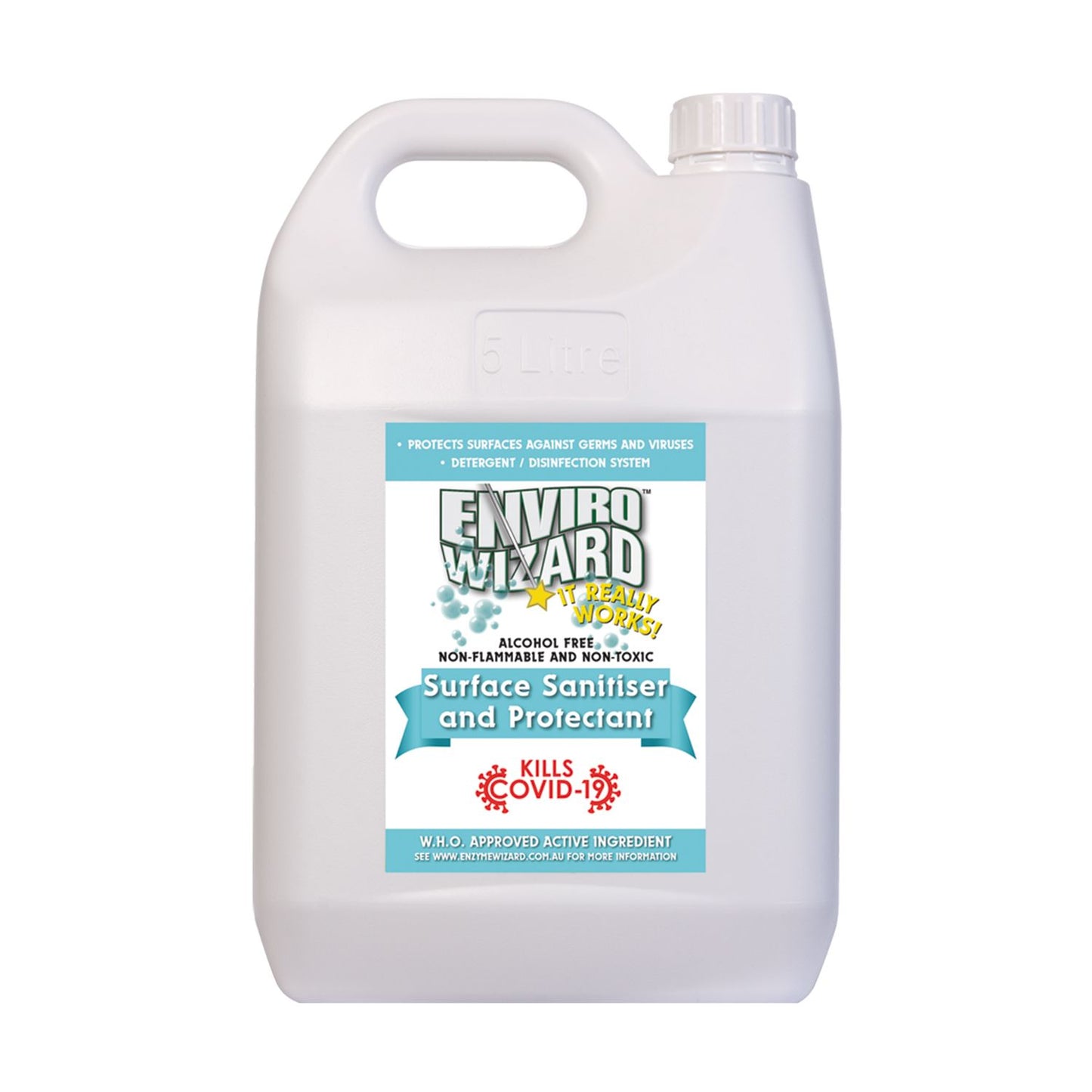 Enzyme Wizard Surface Sanitiser & Protectant 5L