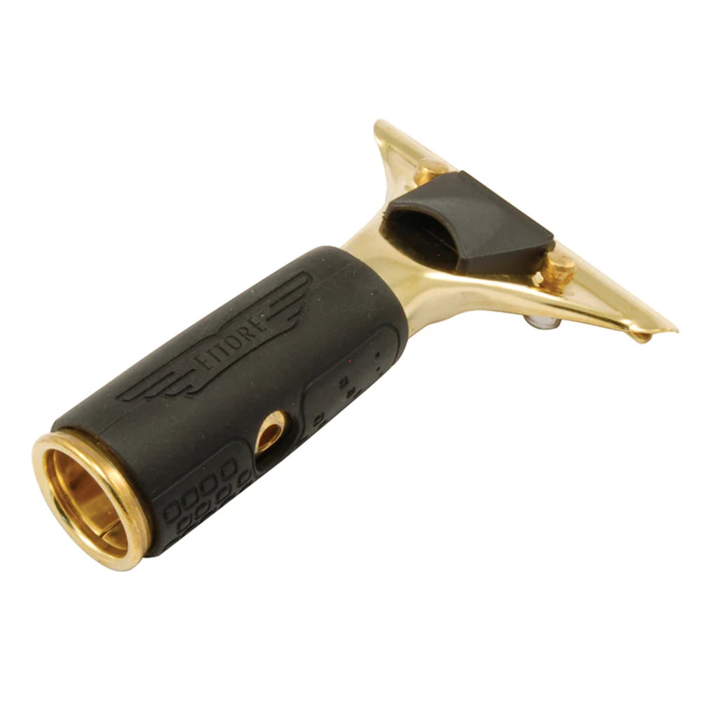 Black and gold Squeegee Handle with a pointed end on a white background