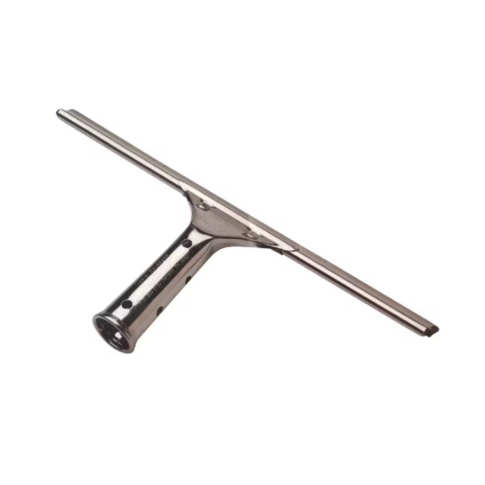 Metal squeegee on a white background
