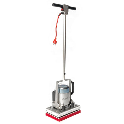 Excentr 30-20 Floor Scrubber Polisher cleaning machine with red base and silver top on a white background