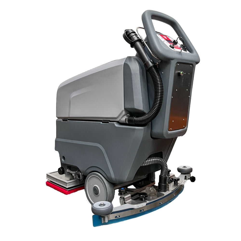 Gray Excentr Daily 45-40 Scrubber cleaning machine on a white background