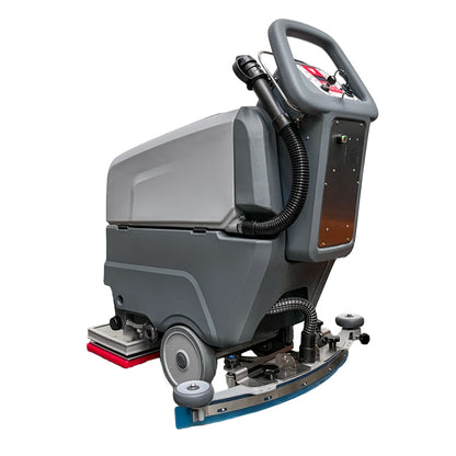 Gray Excentr Daily 45-40 Scrubber cleaning machine on a white background