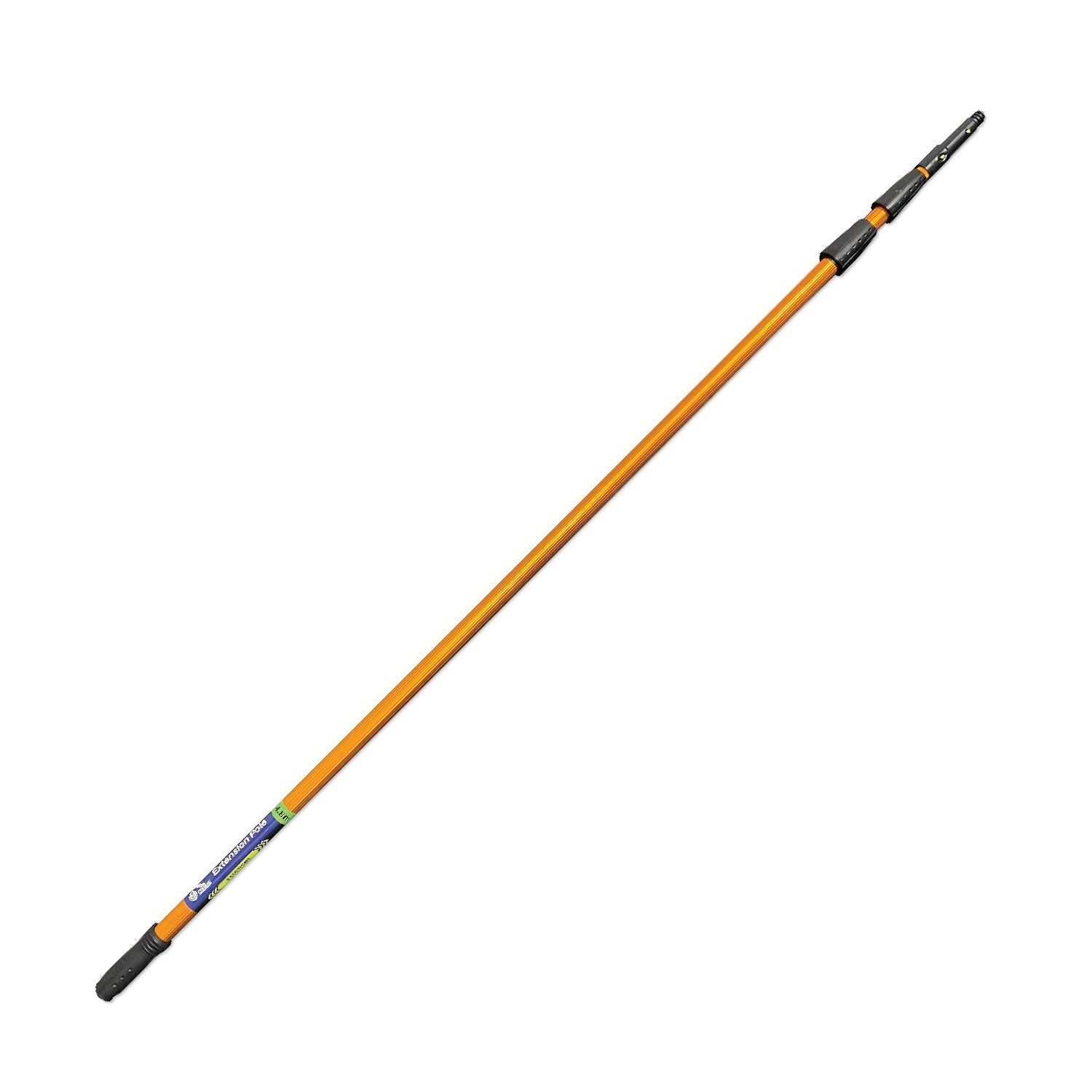 Extension Pole with an orange handle and black tips on a white background