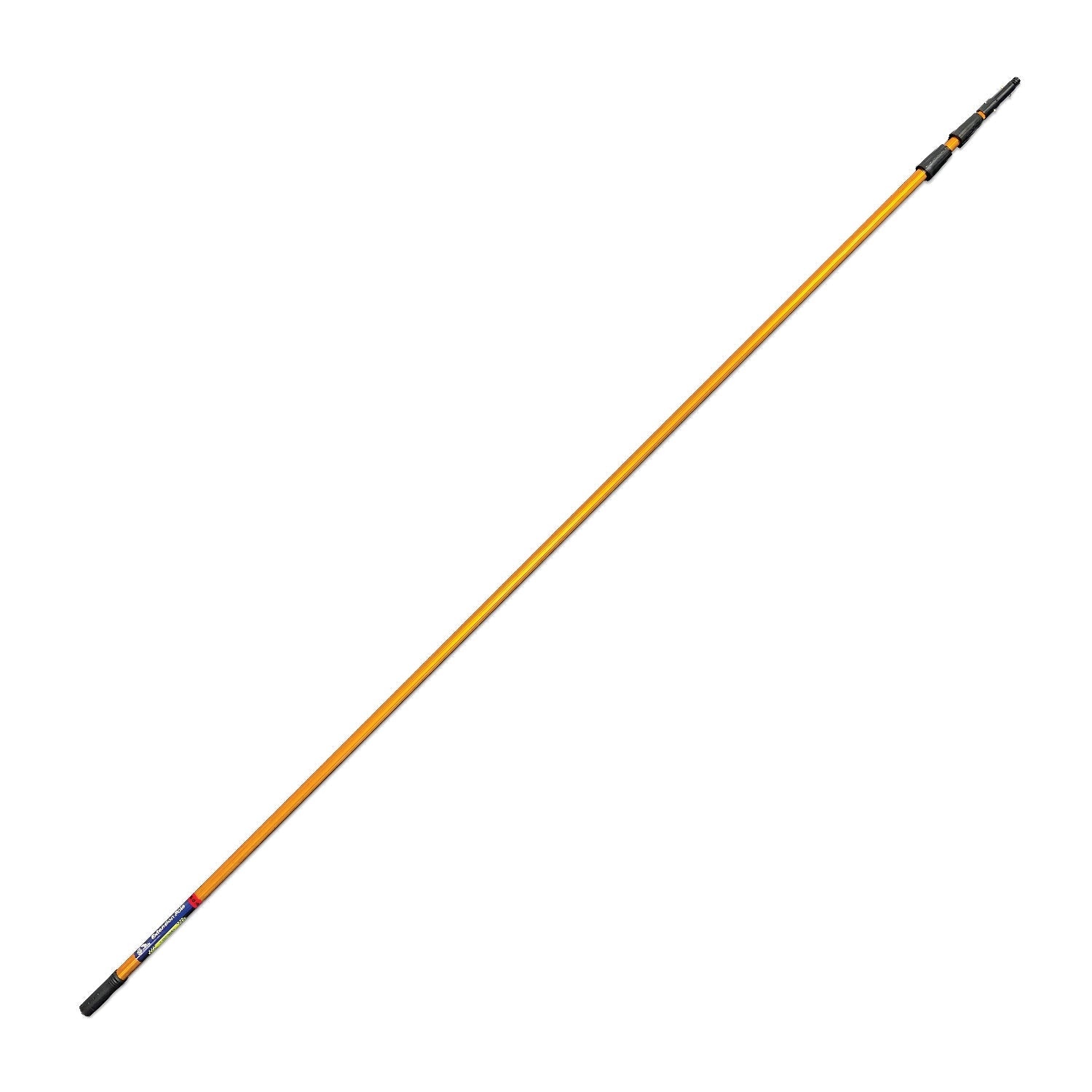 Long orange Extension Pole with black ends on a white background
