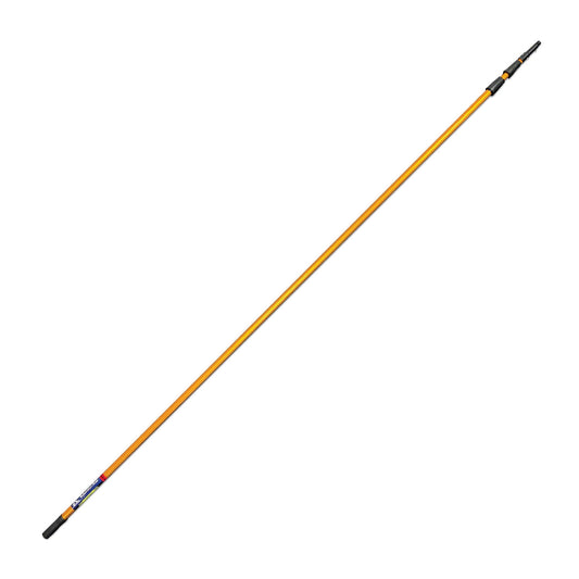 Long orange Extension Pole with black ends on a white background