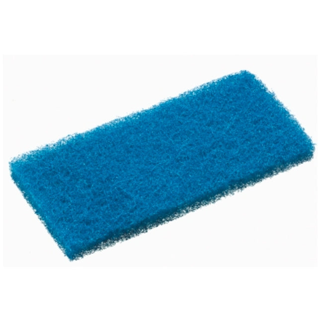 Blue scrubber on a white background