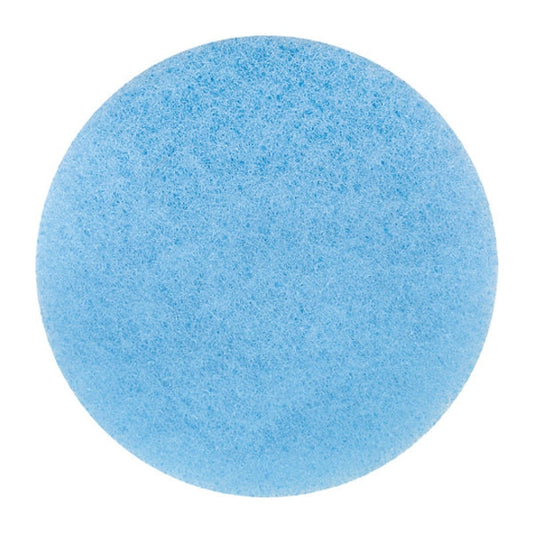 Blue floor pad on a white background