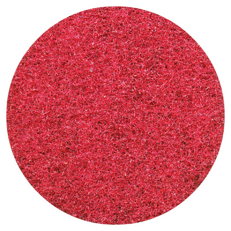 Red Floor Pad with textured surface on a white background