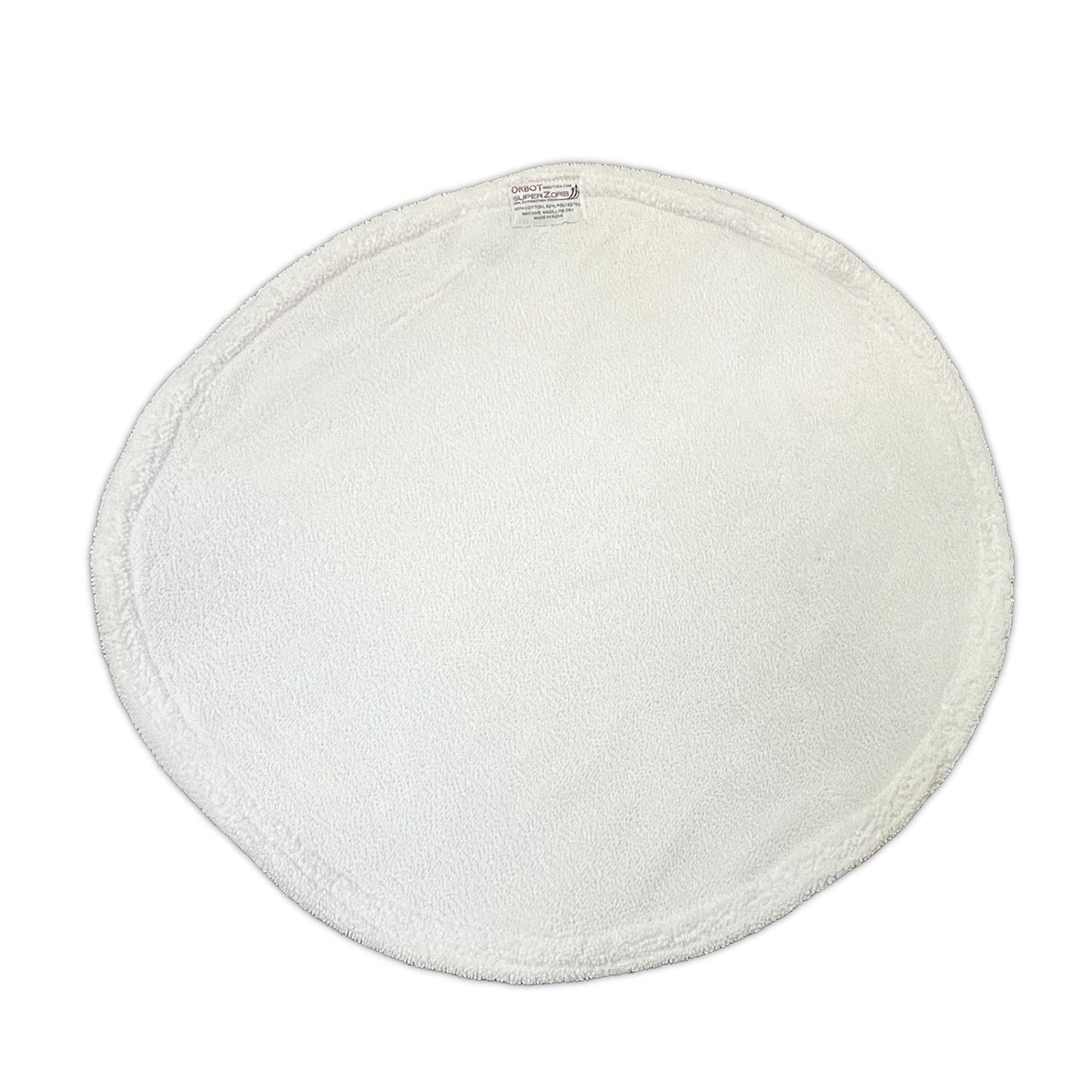 White round cotton pad on a white background