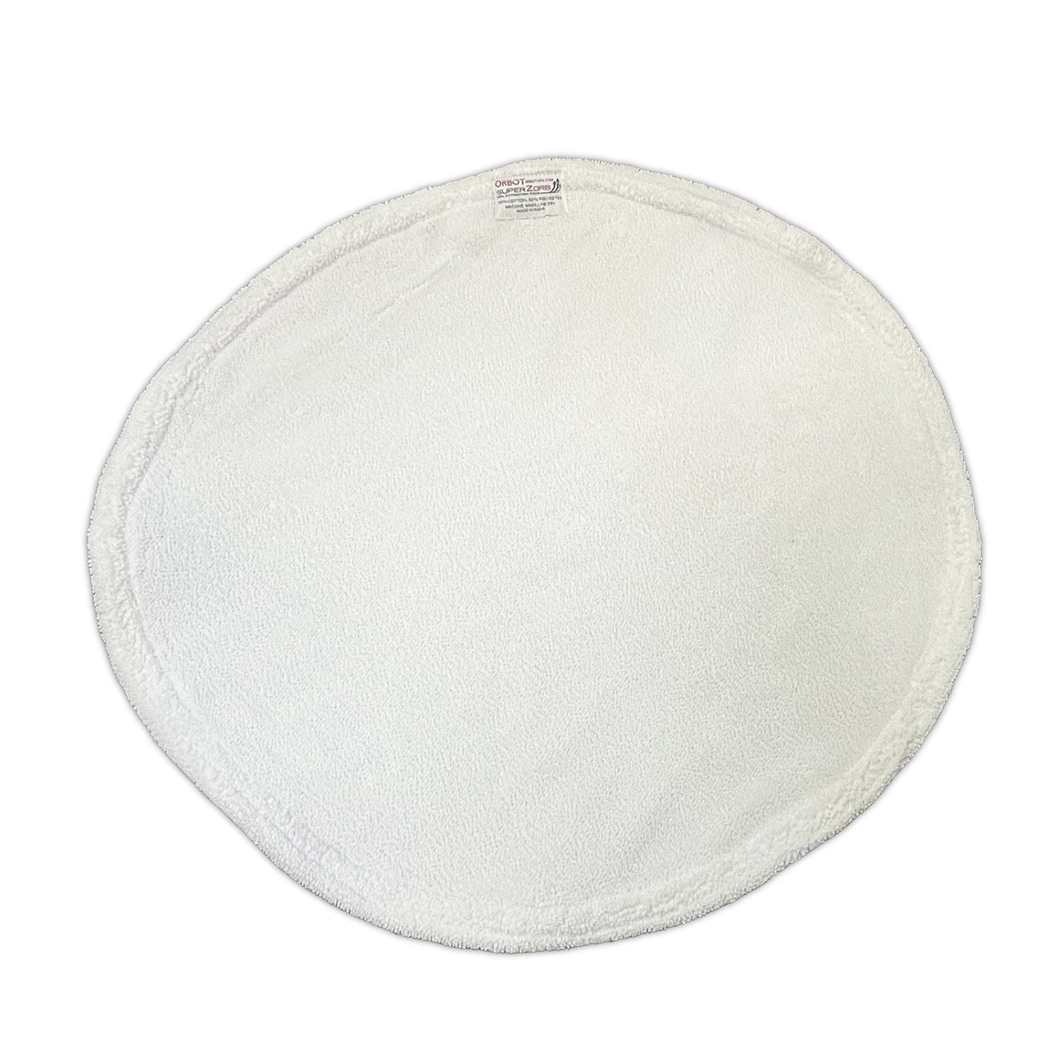 White round cotton pad on a white background