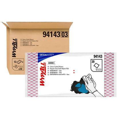 Kimberley-Clarke Workforce Wipes Wypall 60x30cm Red