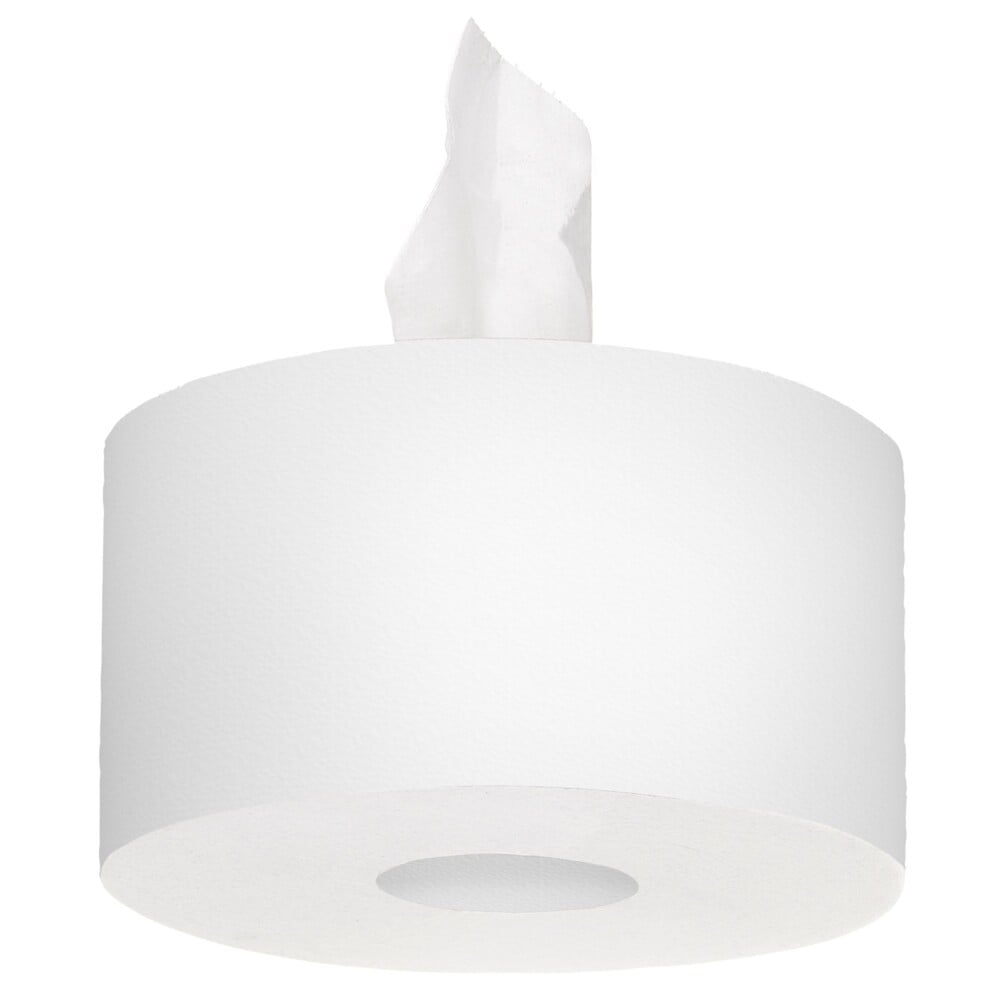 White Kleenex Toilet Tissue Centre Pull on a white background