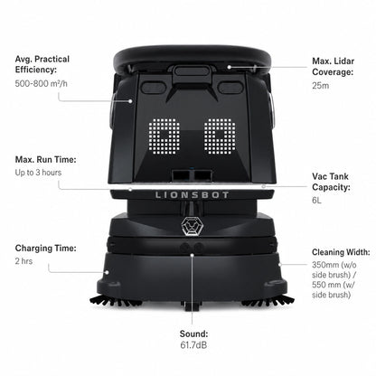 Lionsbot R3 Robotic Vacuum Cleaner
