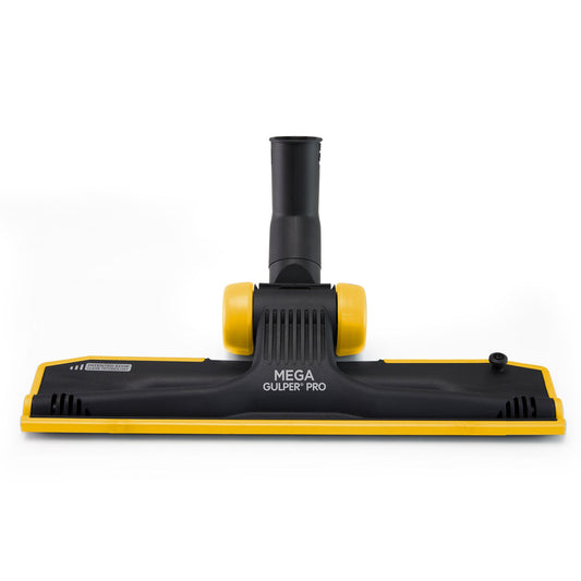 Vacuum cleaner head with 'Mega Gulper Pro' branding on a white background