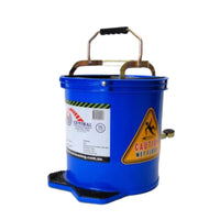 Mop Bucket 16L Blue with Metal Wringer