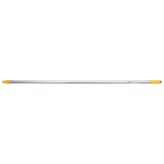 Mop Handle with yellow ends on a white background