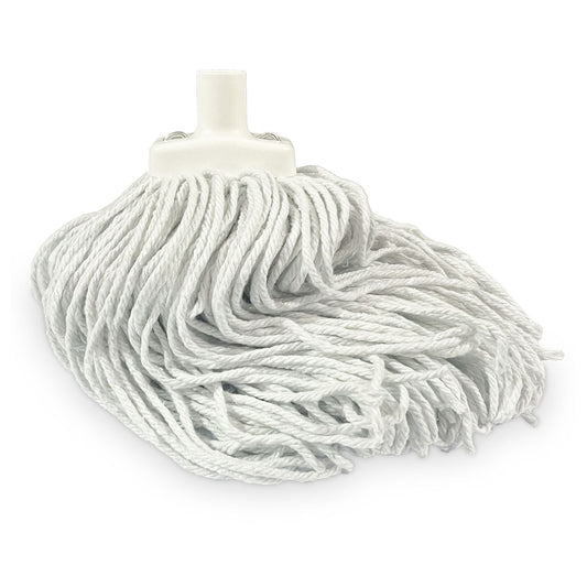 White mop head on a white background