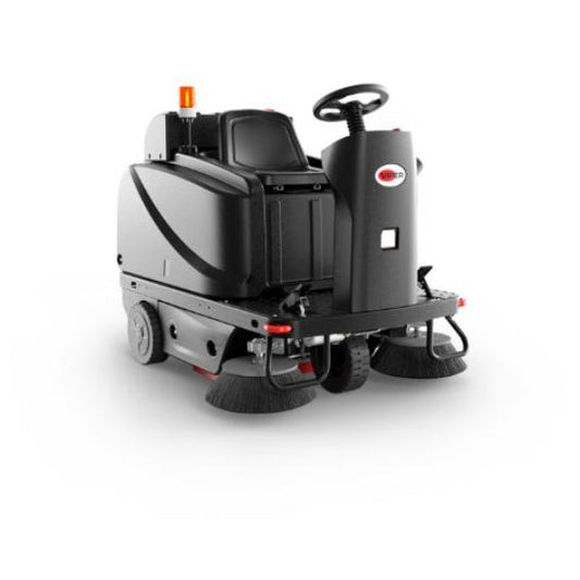 Nilfisk Viper ROS1300 Ride On Sweeper machine on a white background