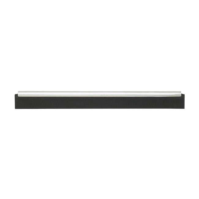 Black Squeegee with a silver top on a white background