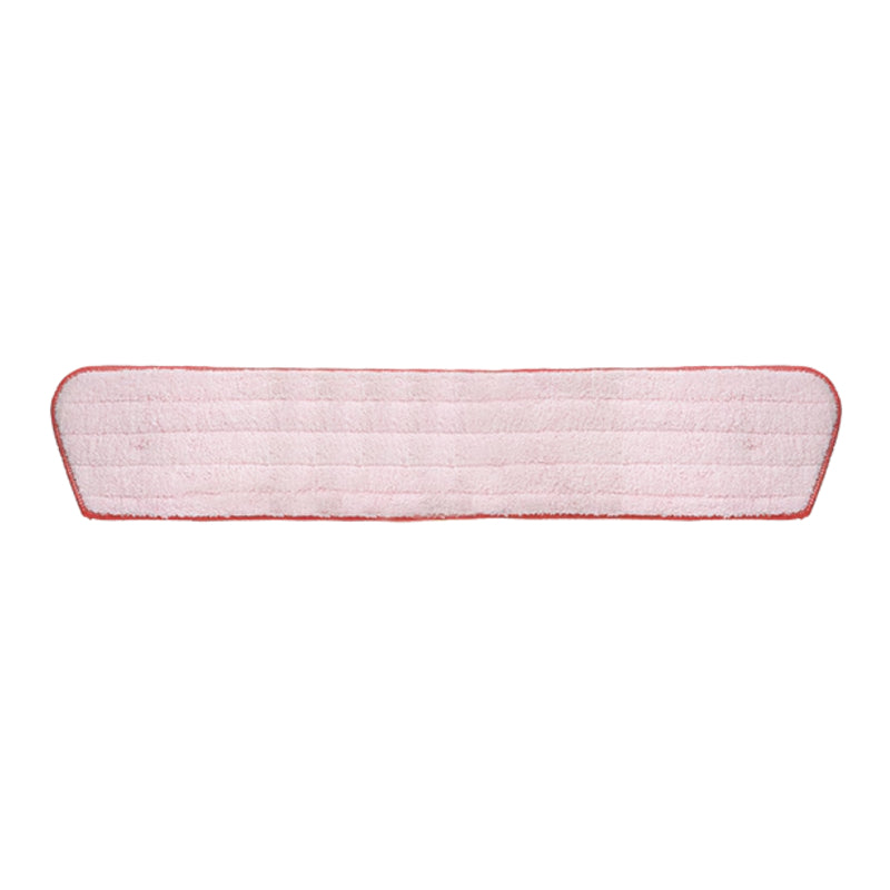 Rectangular red cleaning pad with red border on a white background