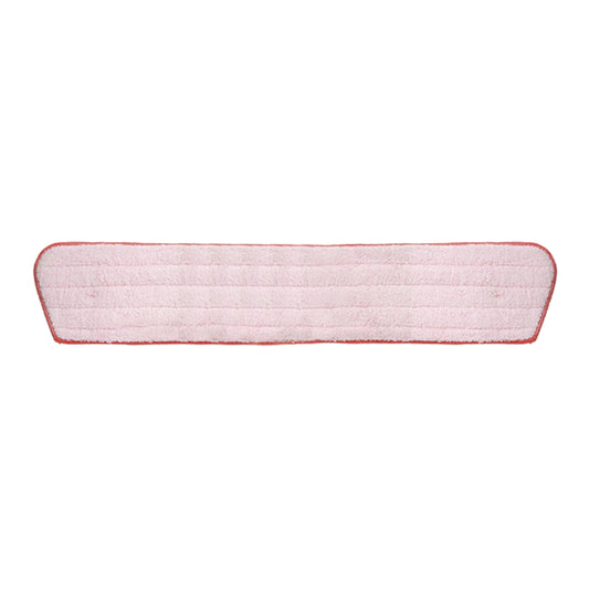 Rectangular red cleaning pad with red border on a white background