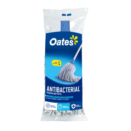 Oates antibacterial mop refill packaging on a white background