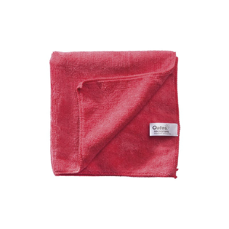 Oates Duraclean Bulk Textile Microfibre Cloth Red