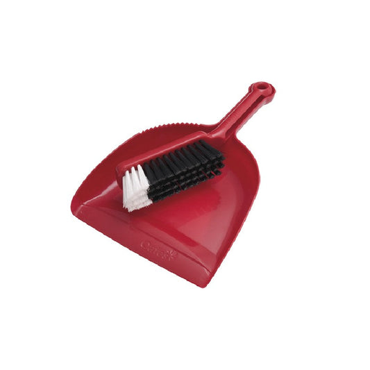 Oates Dustpan and Bannister Set Red