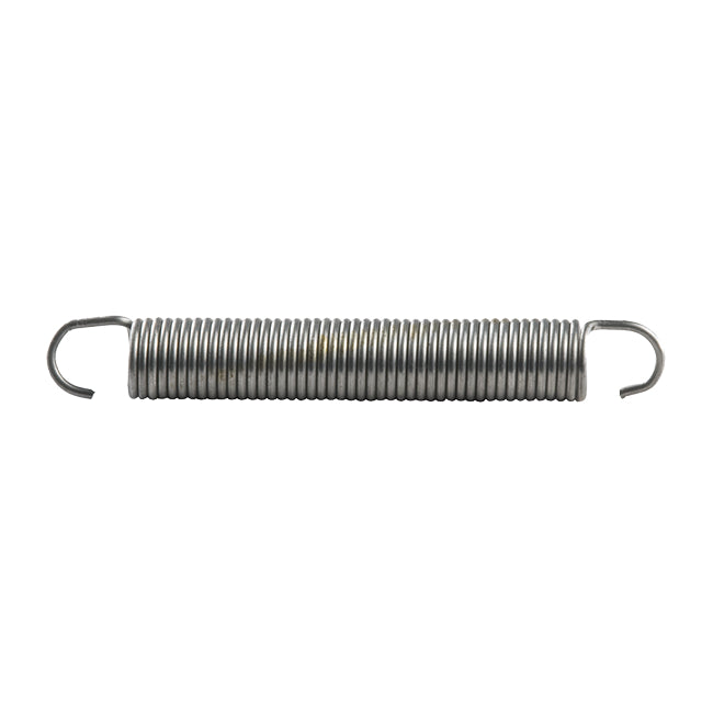 Metal spring on a white background